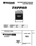 COVER Diagram and Parts List for TEF387CCTA  Tappan Range