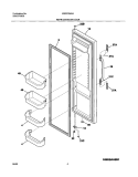 REFRIGERATOR DOOR Diagram and Parts List for WRS23W0AQ3  Westinghouse Refrigerator
