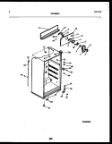 CABINET PARTS Diagram and Parts List for ATN130WK1  Frigidaire Refrigerator