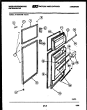 DOOR PARTS Diagram and Parts List for RT163NCDB  Frigidaire Refrigerator
