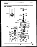 TRANSMISSION PARTS Diagram and Parts List for WWX123RBW0  Frigidaire Washer