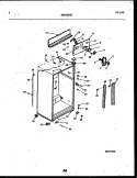 CABINET PARTS Diagram and Parts List for RT179NCH0  Frigidaire Refrigerator