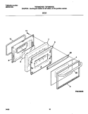 DOOR Diagram and Parts List for TGF336CHSB  Tappan Range