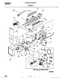 ICE MAKER Diagram and Parts List for FRT24RGCB0  Frigidaire Refrigerator