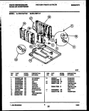 SYSTEM PARTS Diagram and Parts List for WAL125P1A3  Frigidaire Air Conditioner