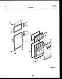 DOOR PARTS Diagram and Parts List for FPD14TPL1  Frigidaire Refrigerator