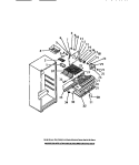 INTERIOR FREEZER COMPARTMENT Diagram and Parts List for FPCI18TCH0  Frigidaire Refrigerator