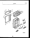 DOOR PARTS Diagram and Parts List for FPWW21TPL0  Frigidaire Refrigerator