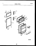 DOOR PARTS Diagram and Parts List for GTL181BL0  Frigidaire Refrigerator