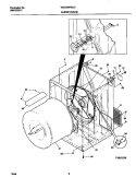 CABINET / DRUM Diagram and Parts List for WDG546RGS1  Frigidaire Dryer