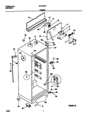 CABINET Diagram and Parts List for FRT16CRHD3  Frigidaire Refrigerator