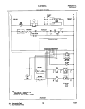 WIRING SCHEMATIC Diagram and Parts List for PLGF389ACA  Frigidaire Range