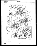 ICE MAKER AND INSTALLATION PARTS Diagram and Parts List for WRT17FGAD1  Frigidaire Refrigerator