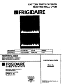 COVER Diagram and Parts List for FEB398WECC  Frigidaire Wall Oven