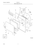 FRONT PANEL/LINT FILTER Diagram and Parts List for FGR641FS2  Frigidaire Dryer
