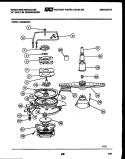 MOTOR PUMP PARTS Diagram and Parts List for SU330NXR1  Frigidaire Dishwasher