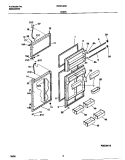 DOOR Diagram and Parts List for FRT21QRCD3  Frigidaire Refrigerator