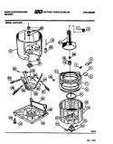 TUB DETAIL Diagram and Parts List for LA271LXW1  Frigidaire Washer