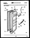 DOOR PARTS Diagram and Parts List for FAK190GN0T  Kelvinator Refrigerator