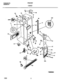 CABINET Diagram and Parts List for FRS24WNFW0  Frigidaire Refrigerator