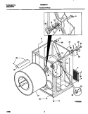 CABINET / DRUM Diagram and Parts List for FDG8971EW2  Frigidaire Dryer