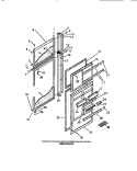 FOOD AND FREEZER DOORS Diagram and Parts List for FPE18TCW0  Frigidaire Refrigerator