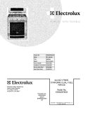 COVER Diagram and Parts List for EW30DF65GSA  Electrolux Range