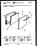 DOOR PARTS Diagram and Parts List for KF204KDW4  Frigidaire Range
