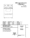 COVER Diagram and Parts List for FEF326ABC  Frigidaire Range