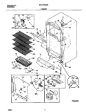 CABINET Diagram and Parts List for FFU17F9GW3  Frigidaire Freezer