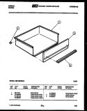 DRAWER PARTS Diagram and Parts List for CEC1S3WSAC  Gibson Range
