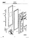 FREEZER DOOR Diagram and Parts List for WRS22WNHW0  Frigidaire Refrigerator