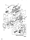ICE MAKER COMPONENTS & INSTALLATION Diagram and Parts List for F45XH24BB0  Frigidaire Refrigerator