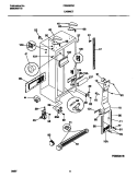 CABINET Diagram and Parts List for FRS26ZSEB4  Frigidaire Refrigerator