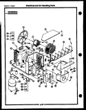 ELECTRICAL AND AIR HANDLING PARTS Diagram and Parts List for AK16E6RRBA  Frigidaire Air Conditioner