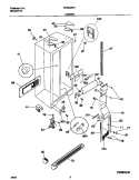 CABINET Diagram and Parts List for FRS26ZPHD0  Frigidaire Refrigerator