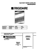 COVER Diagram and Parts List for FDB636GFS3  Frigidaire Dishwasher