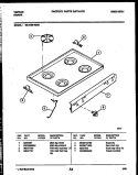 COOKTOP PARTS Diagram and Parts List for 30-2759-00-05  Tappan Range