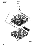 RACK Diagram and Parts List for FDB641RJB0  Frigidaire Dishwasher