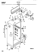 CABINET Diagram and Parts List for MRT15CSEWN  Frigidaire Refrigerator