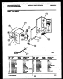 ELECTRICAL PARTS Diagram and Parts List for WAL123S1A2  Frigidaire Air Conditioner