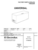 COVER Diagram and Parts List for CFC09M4AW2  Uni Freezer