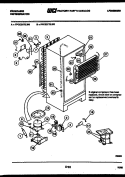 SYSTEM AND AUTOMATIC DEFROST PARTS Diagram and Parts List for FPCE21TILW1  Frigidaire Refrigerator