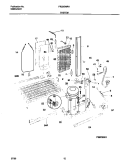 SYSTEM Diagram and Parts List for FRS20WRHW2  Frigidaire Refrigerator