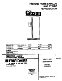 COVER Diagram and Parts List for GRS26ZRHW5  Gibson Refrigerator