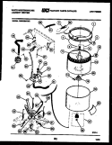 TUBS, WATER VALVE AND LID SWITCH Diagram and Parts List for SM230MXW2  Frigidaire Washer