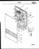 DOOR PARTS Diagram and Parts List for FDB878RBB0  Frigidaire Dishwasher