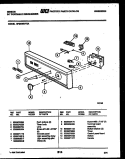 CONSOLE AND CONTROL PARTS Diagram and Parts List for SP24D5KYGA  Gibson Dishwasher