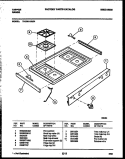 COOKTOP PARTS Diagram and Parts List for 72-3981-23-01  Tappan Range