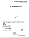 COVER Diagram and Parts List for FRU17B2JW0  Frigidaire Refrigerator